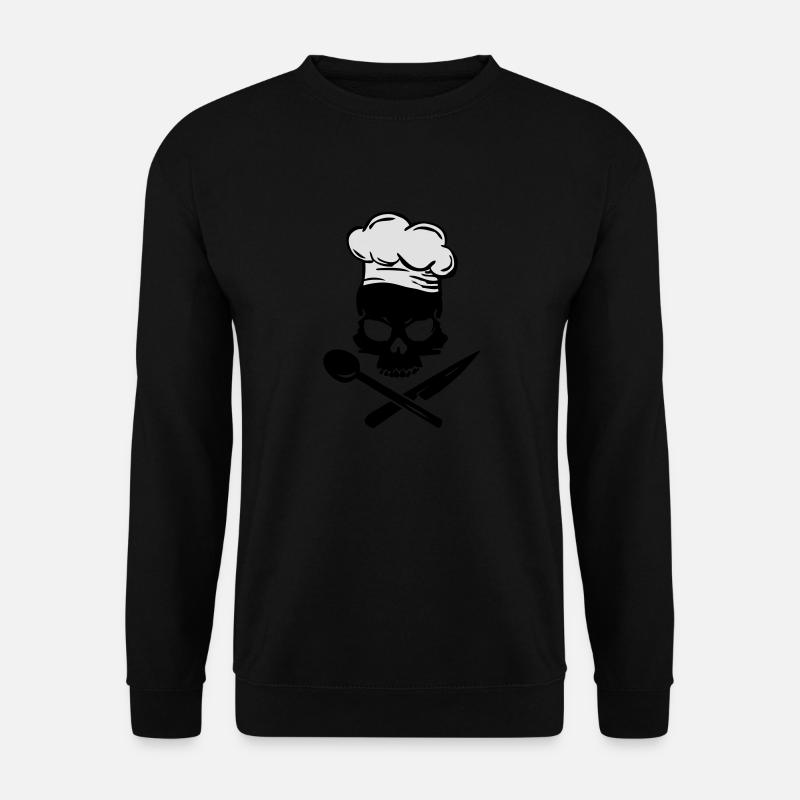 Cooking Skull - Unisex Pullover - Schwarz