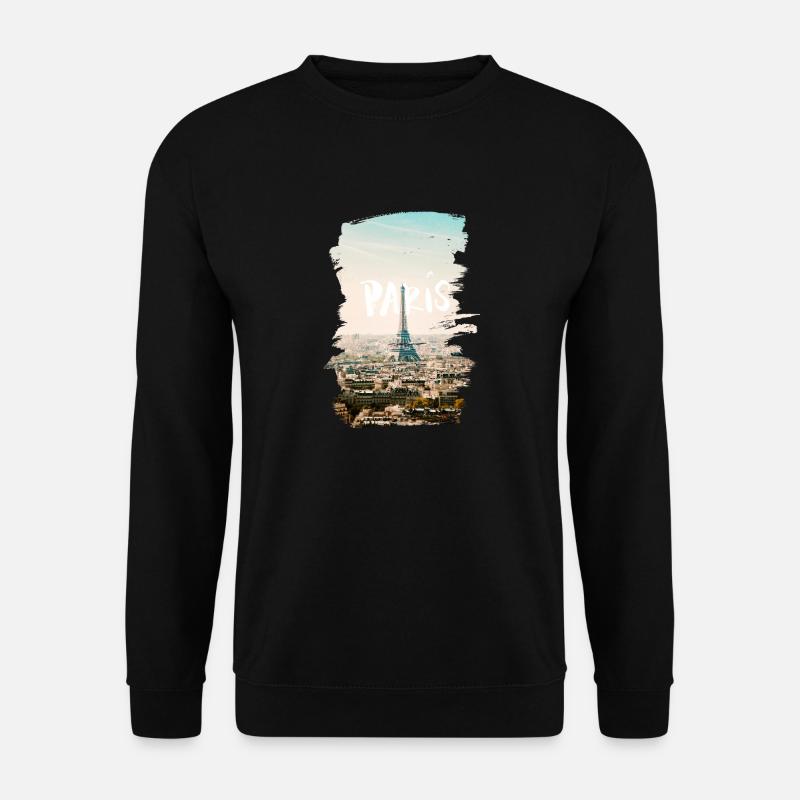 Paris - Unisex Pullover - Schwarz