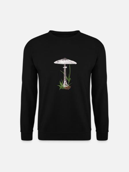 Pilz stolzes Bergskifahren - Unisex Pullover - Schwarz