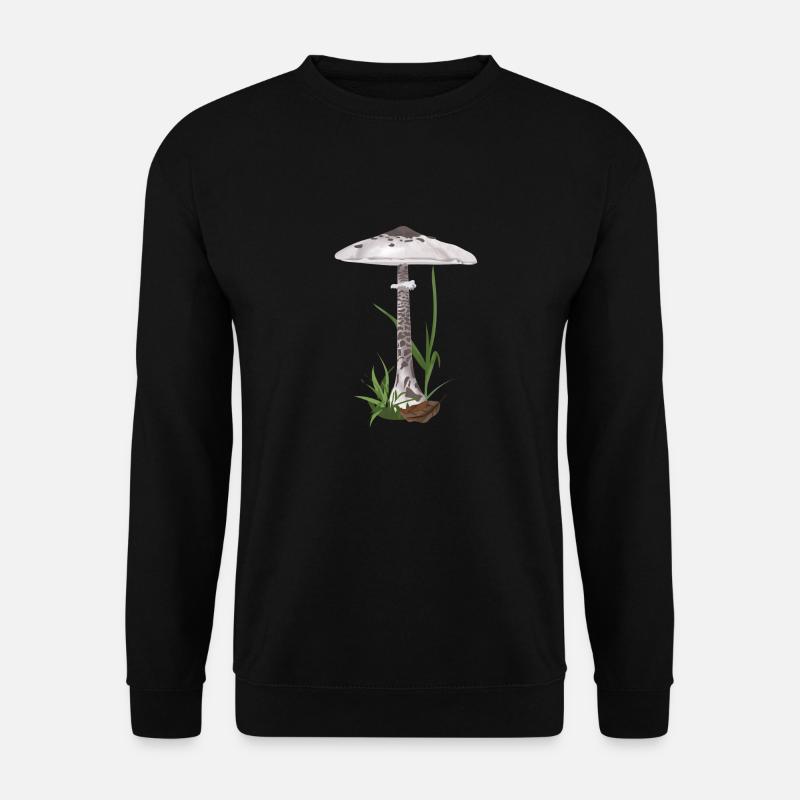 Pilz stolzes Bergskifahren - Unisex Pullover - Schwarz