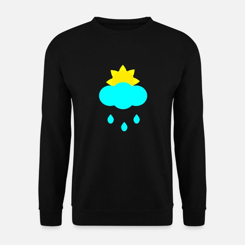 sun rain cloud - Unisex Sweatshirt - black