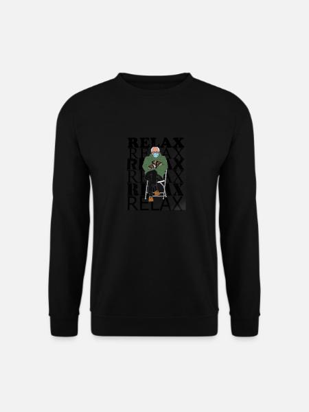 Bernie Sanders Relaxing - Unisex Sweatshirt - black