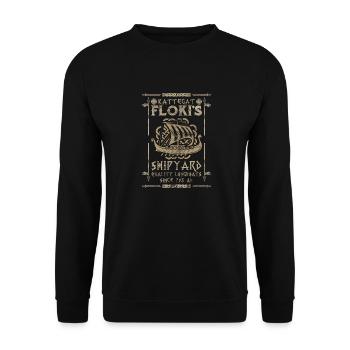 Viking nordique père Odin cadeau Viking Walhalla - Sweat-shirt Unisexe - noir - Devant - Alina (178cm) & Michal (187cm)