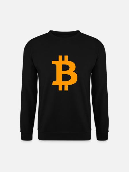 Bitcoin BTC symbol Logo - Unisex Sweatshirt - black