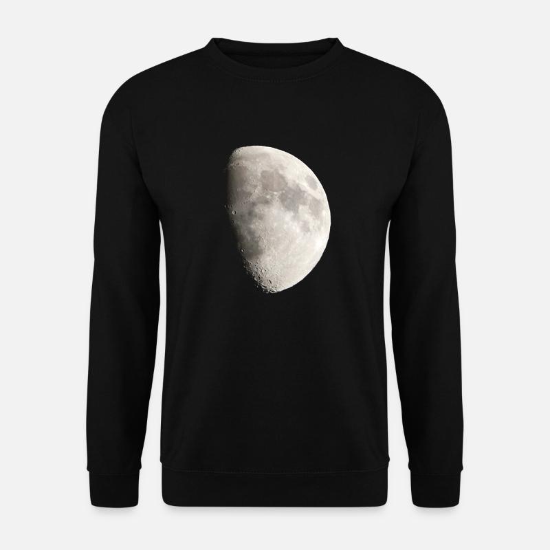 Crescent beautiful moon design - Unisex Sweatshirt - black