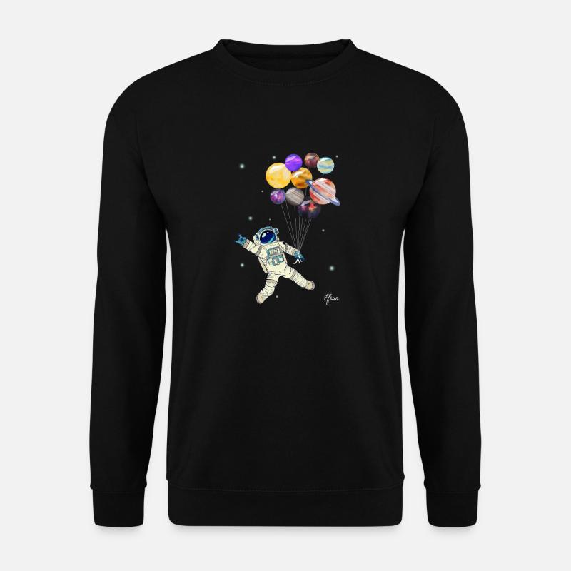 Astronaut Planets - Unisex Sweatshirt - black