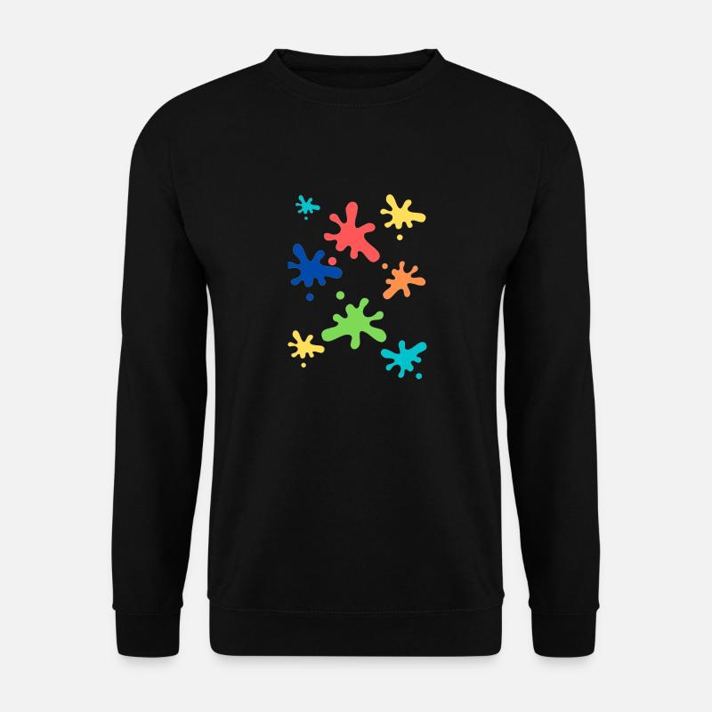 Farbfleck - Unisex Pullover - Schwarz