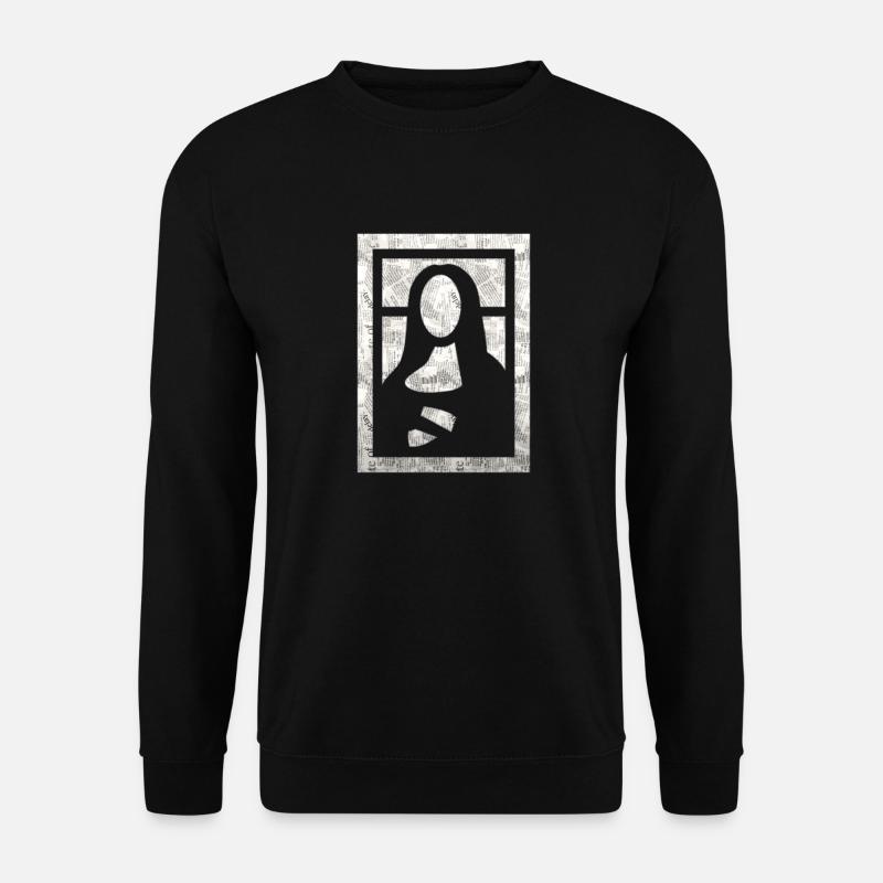 mona lisa spiel - Unisex Pullover - Schwarz