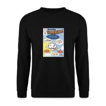 The Amazing Hummingbear #1 - Unisex Sweatshirt - black - Front - Alina (178cm) & Michal (187cm)
