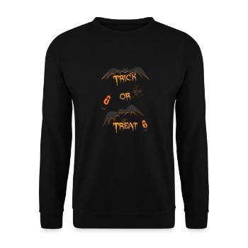 truc ou friandise Halloween Joyeux Halloween - Sweat-shirt Unisexe - noir - Devant - Alina (178cm) & Michal (187cm)
