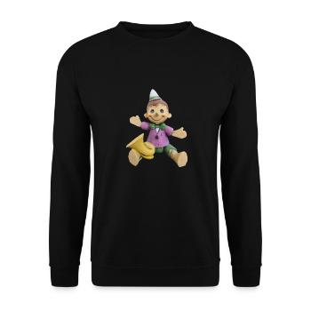 kleine Nase ByRino - Unisex Pullover - Schwarz - Vorne - Alina (178cm) & Michal (187cm)