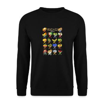 Sammlung von Arbeiterameisen - Unisex Pullover - Schwarz - Vorne - Alina (178cm) & Michal (187cm)