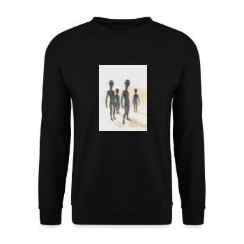 Aliens - Unisex Sweatshirt - black - Front - Alina (178cm) & Michal (187cm)