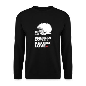 J’adore le football américain élégant - Sweat-shirt Unisexe - noir - Devant - Alina (178cm) & Michal (187cm)