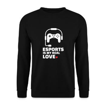 Esports & Gaming - Unisex Sweatshirt - black - Front - Alina (178cm) & Michal (187cm)