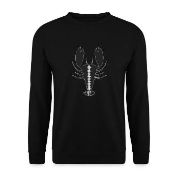 Stylized lobster - Unisex Sweatshirt - black - Front - Alina (178cm) & Michal (187cm)