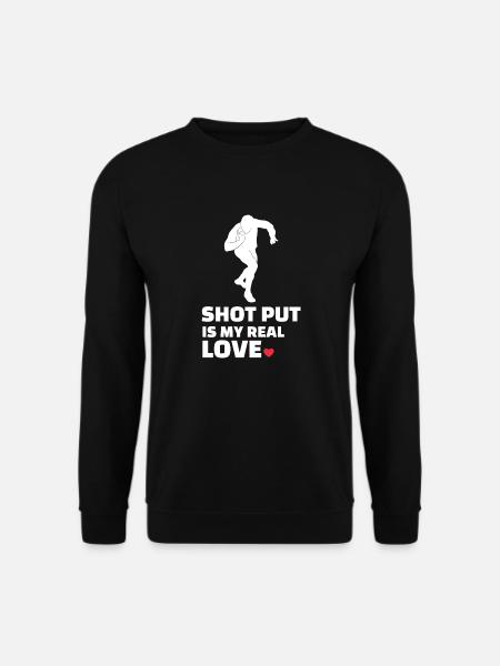 I love shot put. - Unisex Sweatshirt - black