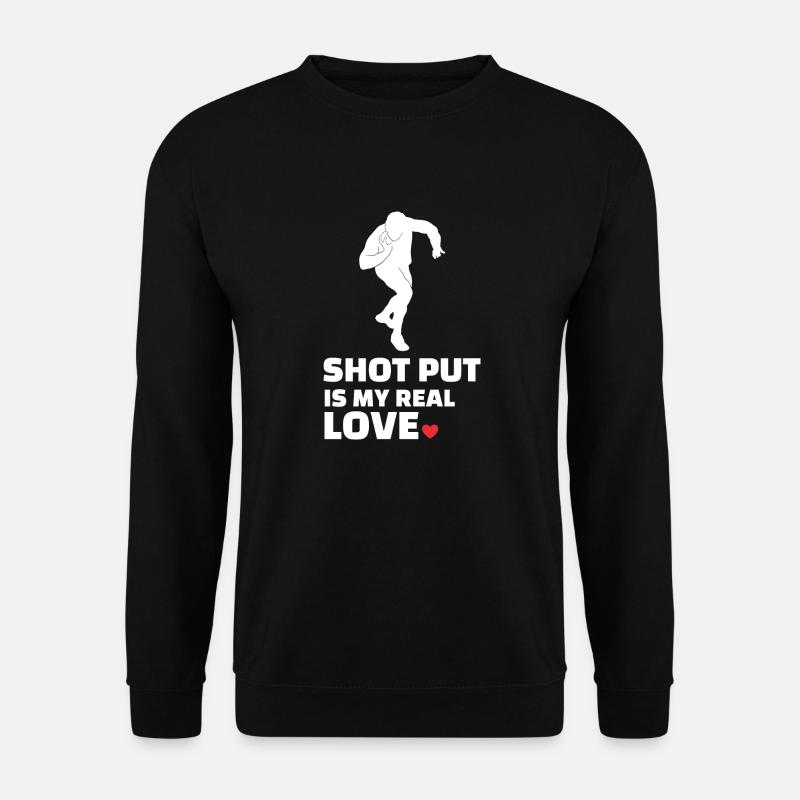 Ich liebe Kugelstoßen. - Unisex Pullover - Schwarz
