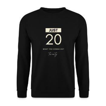 JUST 20 design for its 20th birthday 2003 - Unisex Sweatshirt - black - Front - Alina (178cm) & Michal (187cm)