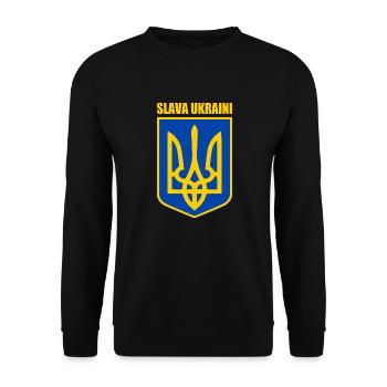 Slava ukraini - Unisex Sweatshirt - black - Front - Alina (178cm) & Michal (187cm)