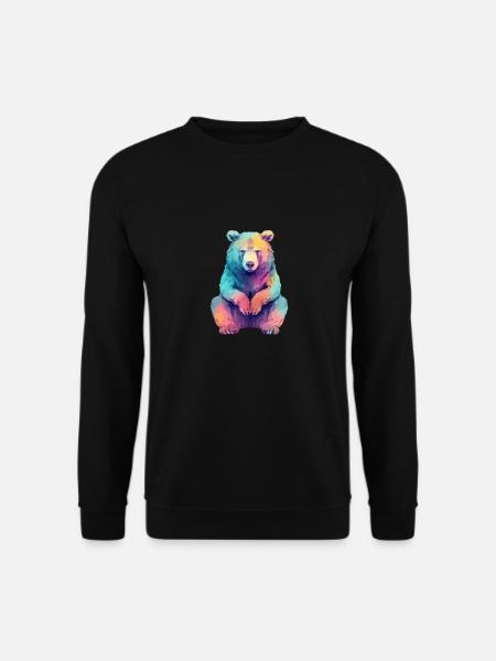 Beabea the grumpy bear - Unisex Sweatshirt - black