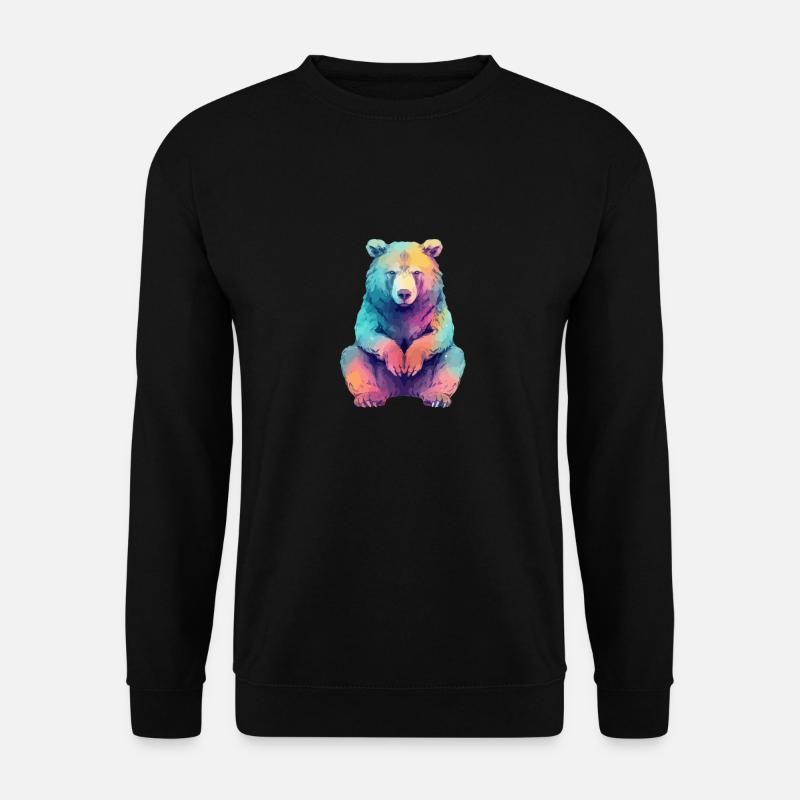 Beabea the grumpy bear - Unisex Sweatshirt - black