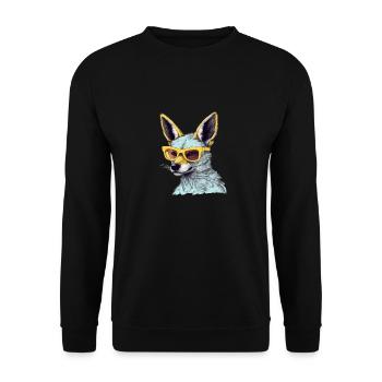 Pepito le chacal - Sweat-shirt Unisexe - noir - Devant - Alina (178cm) & Michal (187cm)