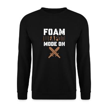 Mode arme en mousse activé | GN - Sweat-shirt Unisexe - noir - Devant - Alina (178cm) & Michal (187cm)