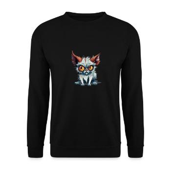 Ougo the streum - Unisex Sweatshirt - black - Front - Alina (178cm) & Michal (187cm)