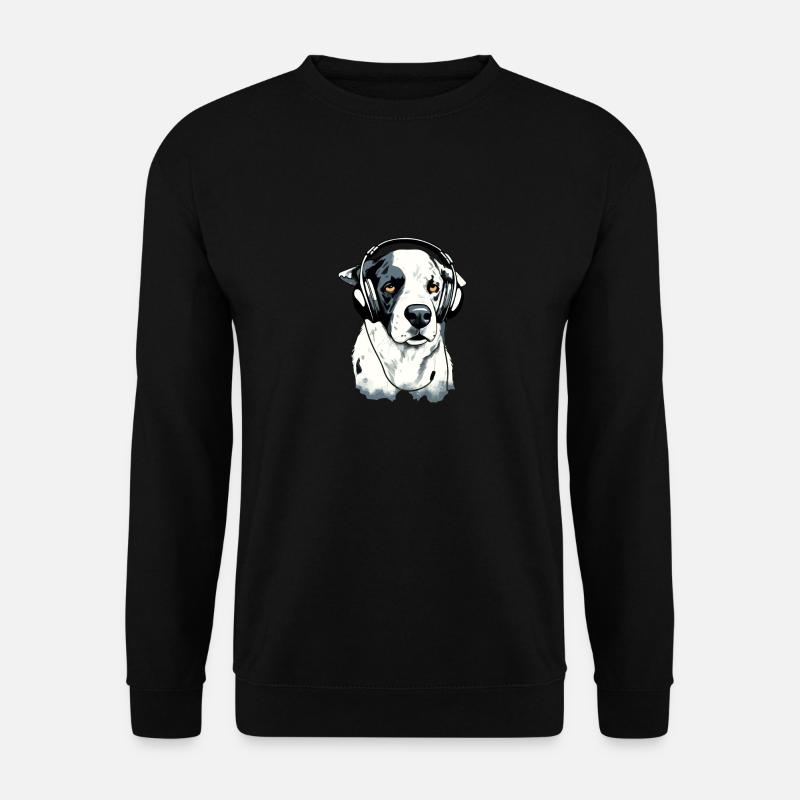 Rexo, der audiophile Hund - Unisex Pullover - Schwarz