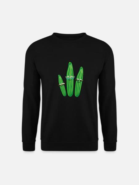 Cucumber Trio,Cucumber,Cucumber,Cucumber,Sunglasses - Unisex Sweatshirt - black