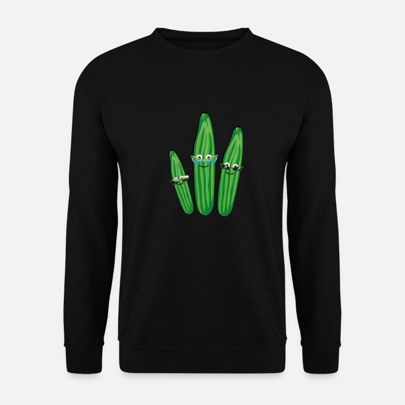 Cucumber Trio,Cucumber,Cucumber,Cucumber,Sunglasses - Unisex Sweatshirt - black
