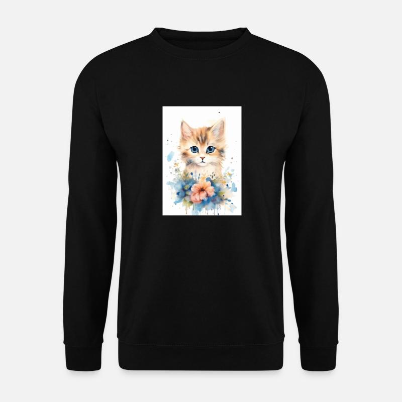Cute catKatze - Unisex Pullover - Schwarz