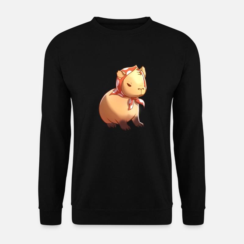Babbushkapybara Babushka Capybara - Unisex Pullover - Schwarz