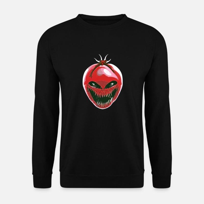 Rote Xenomorph-Tomate - Unisex Pullover - Schwarz