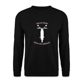 Wer IFA fährt fährt nie verkehrt - Unisex Pullover - Schwarz - Vorne - Alina (178cm) & Michal (187cm)