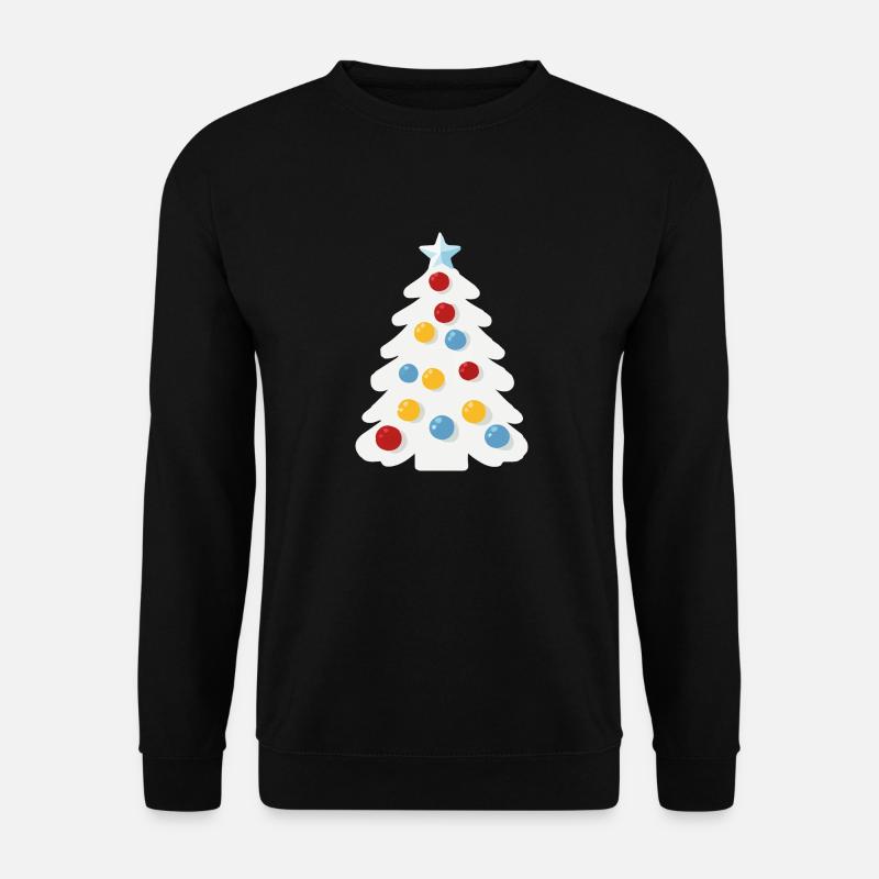 Sapin de noël enneigé - Sweat-shirt Unisexe - noir