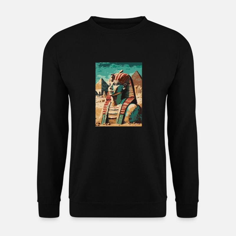 Pharaon devant les pyramides - Sweat-shirt Unisexe - noir