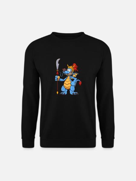 Guerrier dragon chinois - Sweat-shirt Unisexe - noir