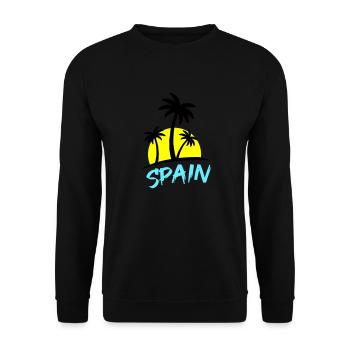 Espagne - Sweat-shirt Unisexe - noir - Devant - Alina (178cm) & Michal (187cm)
