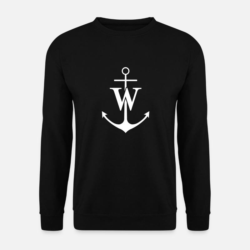 W Anchor - Unisex Sweatshirt - black