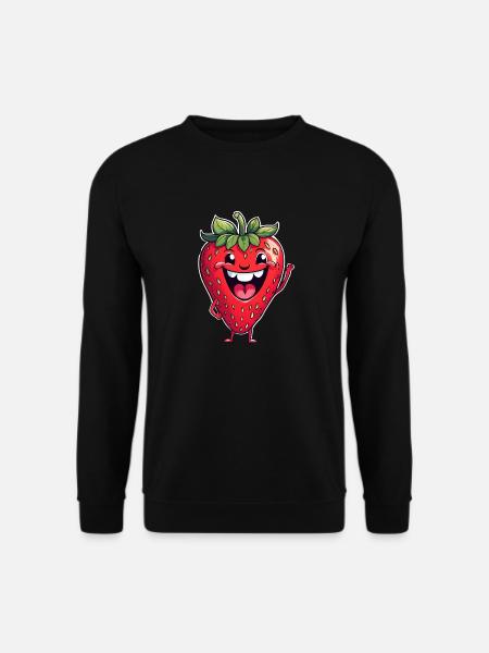 Strawberry - Unisex Sweatshirt - black