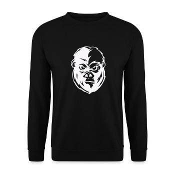 Gorilla Face Animal - Unisex Sweatshirt - black - Front - Alina (178cm) & Michal (187cm)
