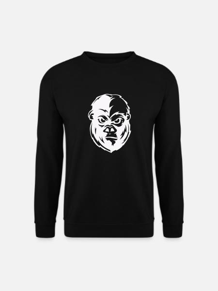 Gorilla Face Animal - Unisex Sweatshirt - black
