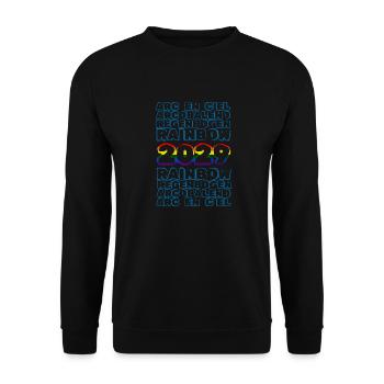 Rainbow 2029 - Unisex Sweatshirt - black - Front - Alina (178cm) & Michal (187cm)