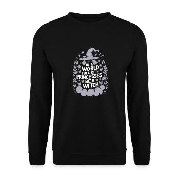 Für magische Kawaii-Liebhaberinnen - Unisex Pullover - Schwarz - Vorne - Alina (178cm) & Michal (187cm)