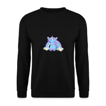 Baby Unicorn Unicorns Kids Child Toddlers - Unisex Sweatshirt - black - Front - Alina (178cm) & Michal (187cm)
