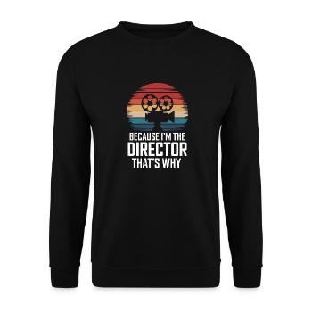 Filmmaker Film Director Cinematographer Film - Unisex Sweatshirt - black - Front - Alina (178cm) & Michal (187cm)