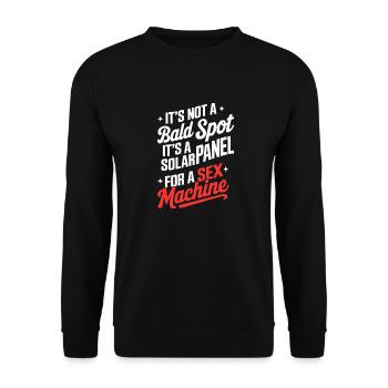 Es ist keine kahle Stelle, die für die Sexmaschine geeignet ist - Unisex Pullover - Schwarz - Vorne - Alina (178cm) & Michal (187cm)