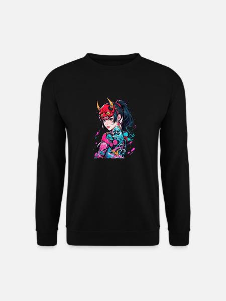 Japanische Dämonin - Unisex Pullover - Schwarz